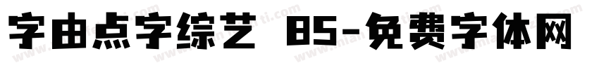 字由点字综艺 85字体转换
